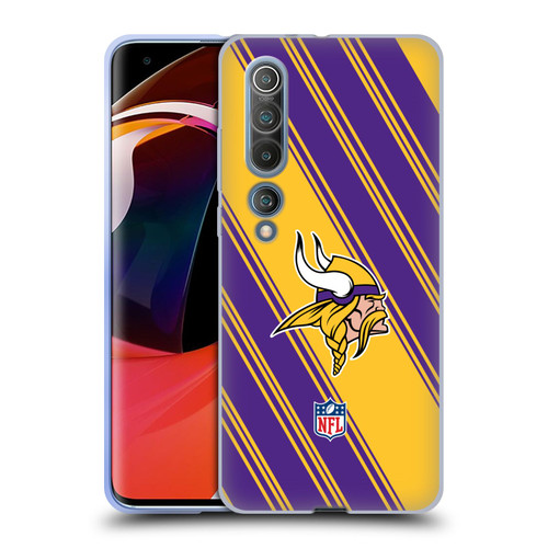 NFL Minnesota Vikings Artwork Stripes Soft Gel Case for Xiaomi Mi 10 5G / Mi 10 Pro 5G