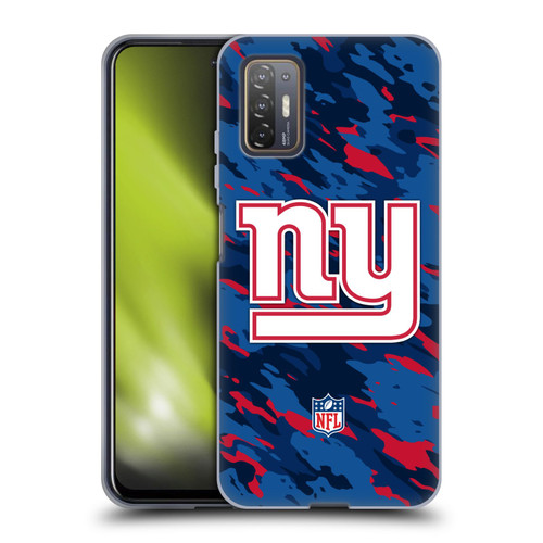 NFL New York Giants Logo Camou Soft Gel Case for HTC Desire 21 Pro 5G