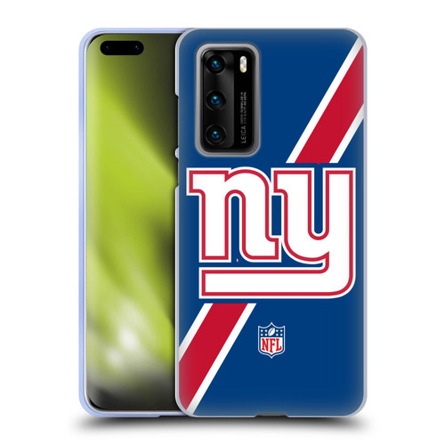 NFL New York Giants Logo Stripes Soft Gel Case for Huawei P40 5G