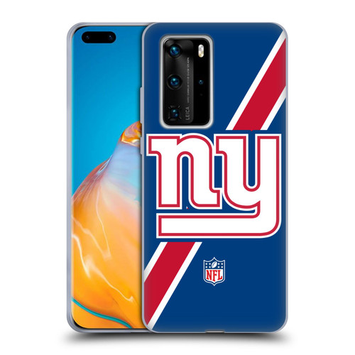 NFL New York Giants Logo Stripes Soft Gel Case for Huawei P40 Pro / P40 Pro Plus 5G