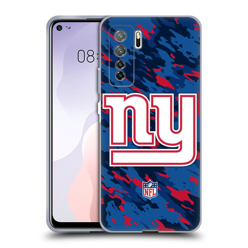 NFL New York Giants Logo Camou Soft Gel Case for Huawei Nova 7 SE/P40 Lite 5G