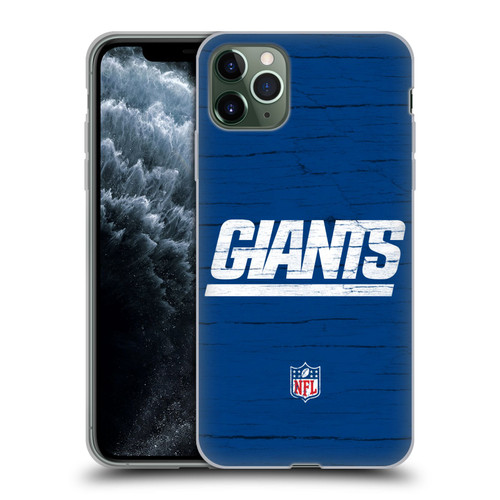 NFL New York Giants Logo Distressed Look Soft Gel Case for Apple iPhone 11 Pro Max