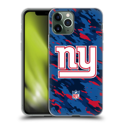 NFL New York Giants Logo Camou Soft Gel Case for Apple iPhone 11 Pro