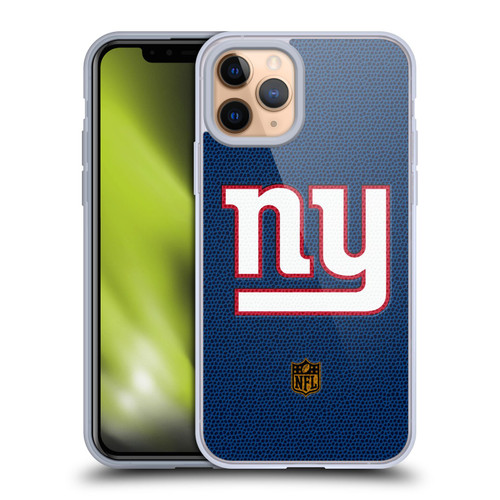 NFL New York Giants Logo Football Soft Gel Case for Apple iPhone 11 Pro