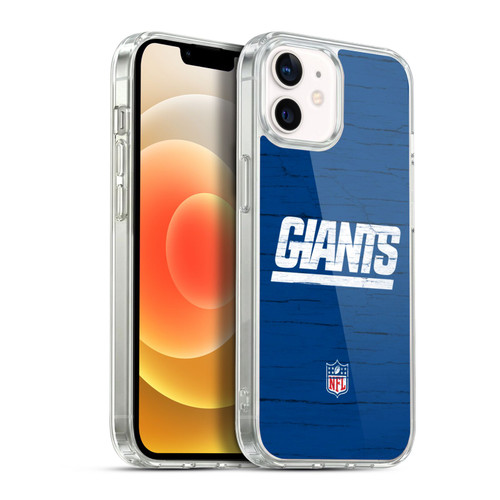 NFL New York Giants Logo Distressed Look Soft Gel Case for Apple iPhone 12 / iPhone 12 Pro & MagSafe