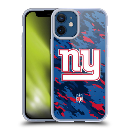 NFL New York Giants Logo Camou Soft Gel Case for Apple iPhone 12 Mini