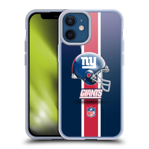 NFL New York Giants Logo Helmet Soft Gel Case for Apple iPhone 12 Mini