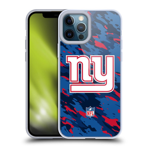 NFL New York Giants Logo Camou Soft Gel Case for Apple iPhone 12 Pro Max