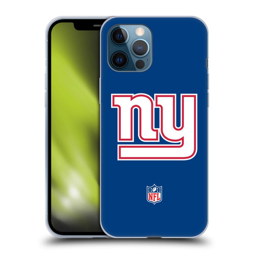 NFL New York Giants Logo Plain Soft Gel Case for Apple iPhone 12 Pro Max