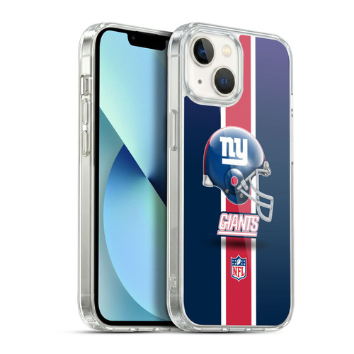 NFL New York Giants Logo Helmet Soft Gel Case for Apple iPhone 13