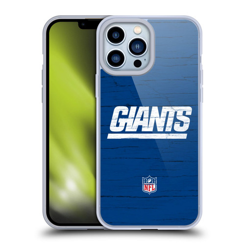 NFL New York Giants Logo Distressed Look Soft Gel Case for Apple iPhone 13 Pro Max