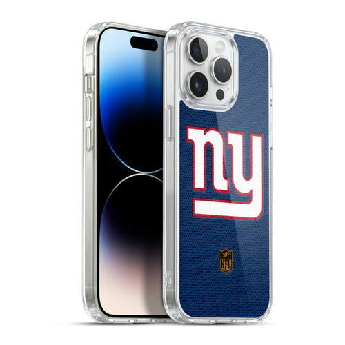 NFL New York Giants Logo Football Soft Gel Case for Apple iPhone 13 Pro Max & MagSafe