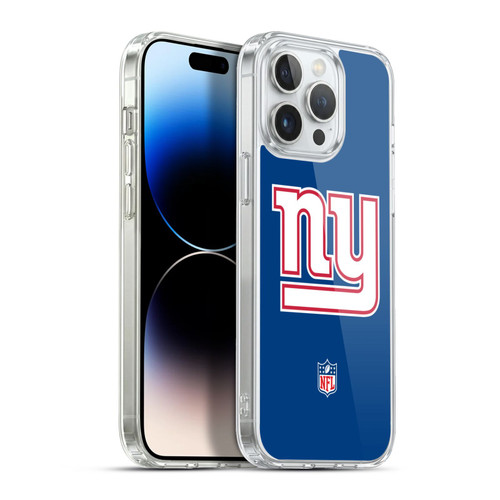 NFL New York Giants Logo Plain Soft Gel Case for Apple iPhone 13 Pro Max & MagSafe