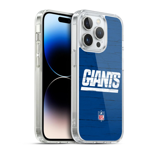 NFL New York Giants Logo Distressed Look Soft Gel Case for Apple iPhone 13 Pro & MagSafe