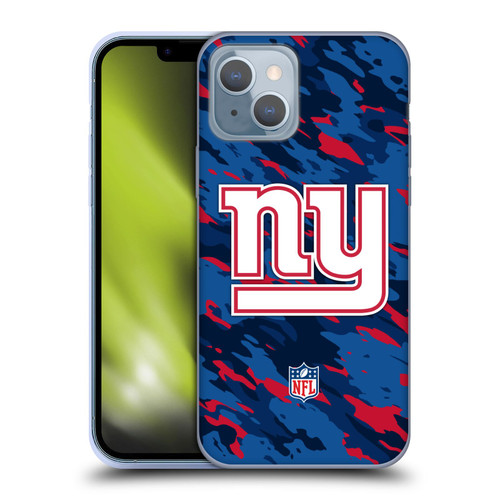 NFL New York Giants Logo Camou Soft Gel Case for Apple iPhone 14