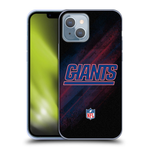 NFL New York Giants Logo Blur Soft Gel Case for Apple iPhone 14