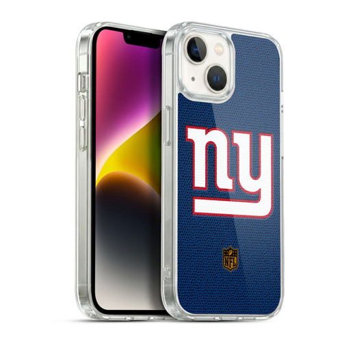 NFL New York Giants Logo Football Soft Gel Case for Apple iPhone 14