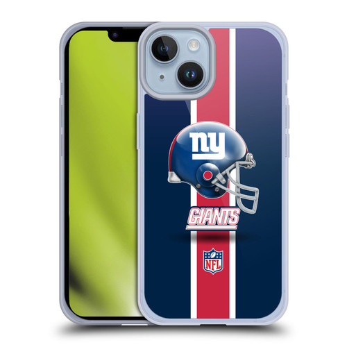 NFL New York Giants Logo Helmet Soft Gel Case for Apple iPhone 14