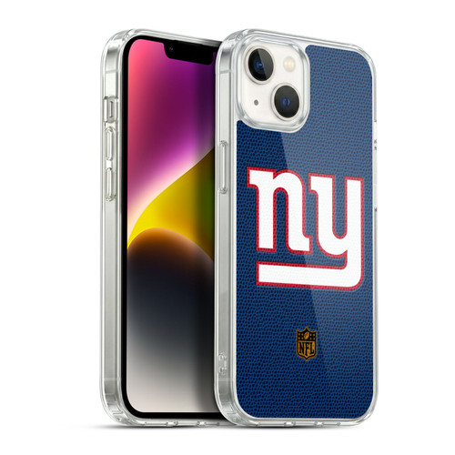 NFL New York Giants Logo Football Soft Gel Case for Apple iPhone 14 Plus & MagSafe