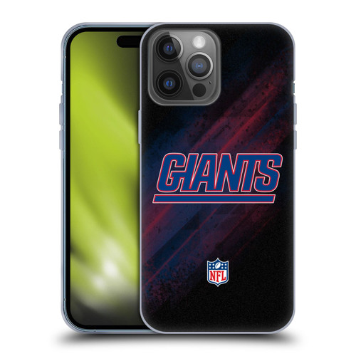 NFL New York Giants Logo Blur Soft Gel Case for Apple iPhone 14 Pro Max