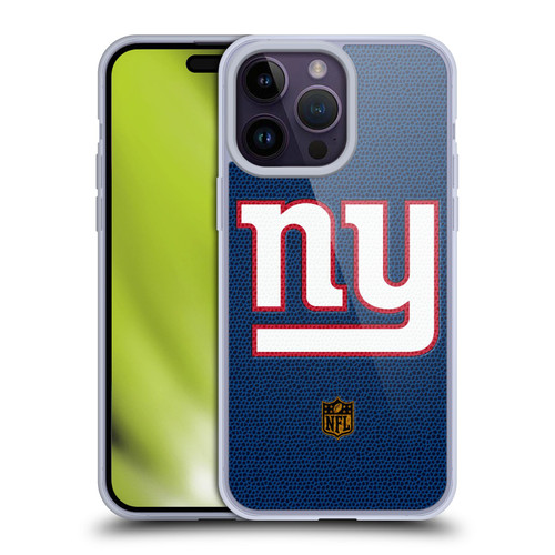 NFL New York Giants Logo Football Soft Gel Case for Apple iPhone 14 Pro Max
