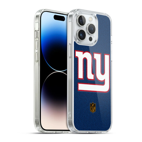 NFL New York Giants Logo Football Soft Gel Case for Apple iPhone 14 Pro Max & MagSafe