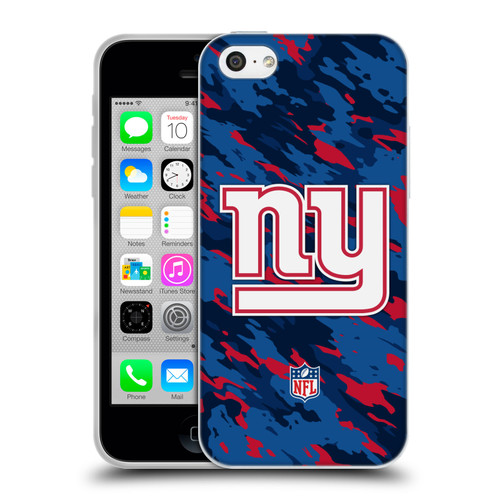 NFL New York Giants Logo Camou Soft Gel Case for Apple iPhone 5c