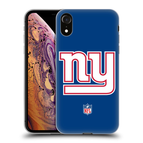 NFL New York Giants Logo Plain Soft Gel Case for Apple iPhone XR