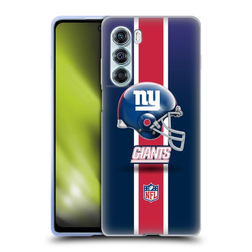 NFL New York Giants Logo Helmet Soft Gel Case for Motorola Edge S30 / Moto G200 5G