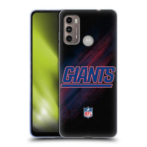 NFL New York Giants Logo Blur Soft Gel Case for Motorola Moto G60 / Moto G40 Fusion