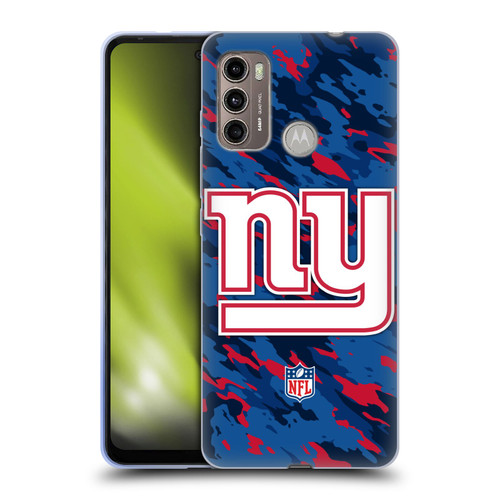 NFL New York Giants Logo Camou Soft Gel Case for Motorola Moto G60 / Moto G40 Fusion