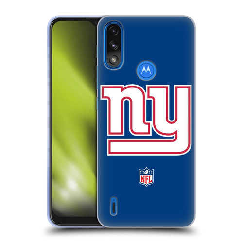 NFL New York Giants Logo Plain Soft Gel Case for Motorola Moto E7 Power / Moto E7i Power