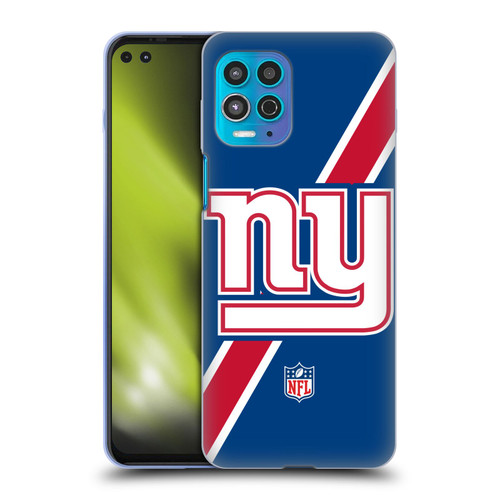 NFL New York Giants Logo Stripes Soft Gel Case for Motorola Moto G100