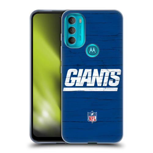 NFL New York Giants Logo Distressed Look Soft Gel Case for Motorola Moto G71 5G