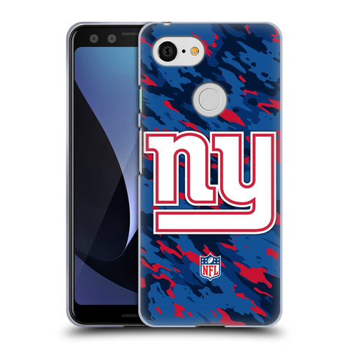 NFL New York Giants Logo Camou Soft Gel Case for Google Pixel 3