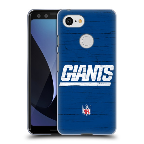 NFL New York Giants Logo Distressed Look Soft Gel Case for Google Pixel 3