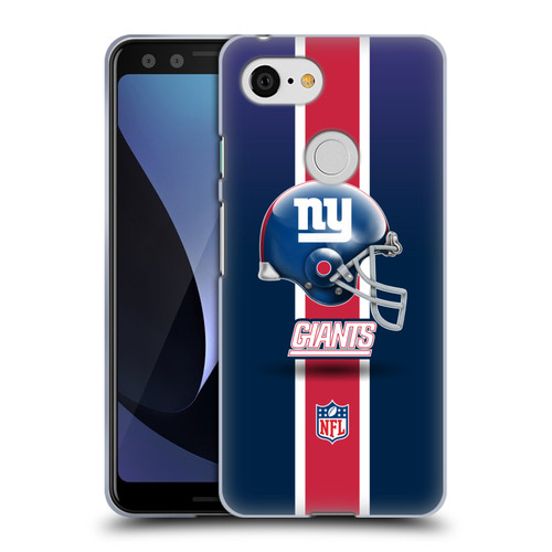 NFL New York Giants Logo Helmet Soft Gel Case for Google Pixel 3