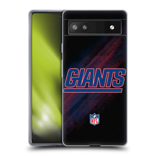 NFL New York Giants Logo Blur Soft Gel Case for Google Pixel 6a