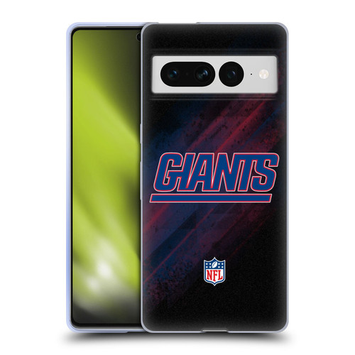 NFL New York Giants Logo Blur Soft Gel Case for Google Pixel 7 Pro