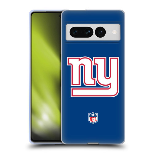 NFL New York Giants Logo Plain Soft Gel Case for Google Pixel 7 Pro