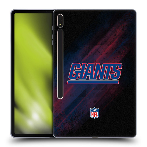 NFL New York Giants Logo Blur Soft Gel Case for Samsung Galaxy Tab S8 Plus