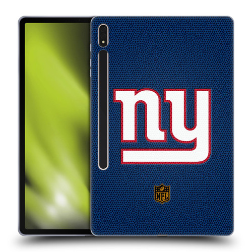 NFL New York Giants Logo Football Soft Gel Case for Samsung Galaxy Tab S8 Plus