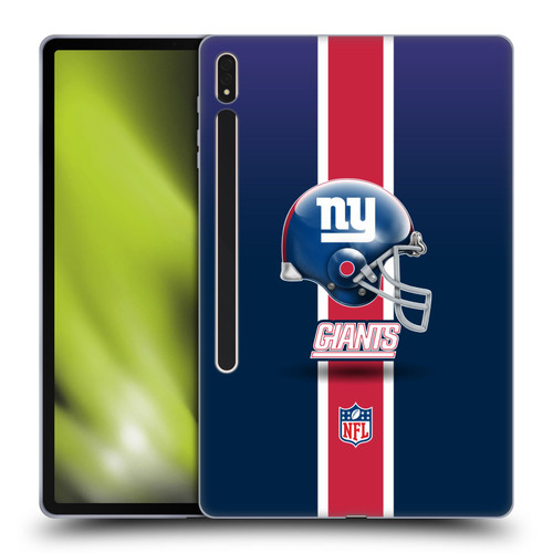 NFL New York Giants Logo Helmet Soft Gel Case for Samsung Galaxy Tab S8 Plus