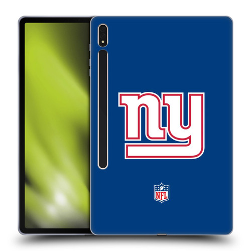 NFL New York Giants Logo Plain Soft Gel Case for Samsung Galaxy Tab S8 Plus