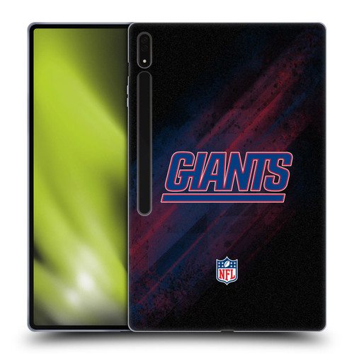 NFL New York Giants Logo Blur Soft Gel Case for Samsung Galaxy Tab S8 Ultra