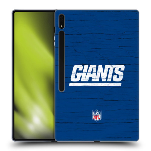 NFL New York Giants Logo Distressed Look Soft Gel Case for Samsung Galaxy Tab S8 Ultra