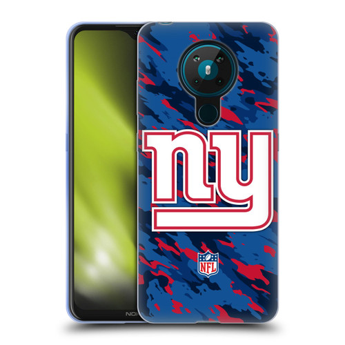 NFL New York Giants Logo Camou Soft Gel Case for Nokia 5.3