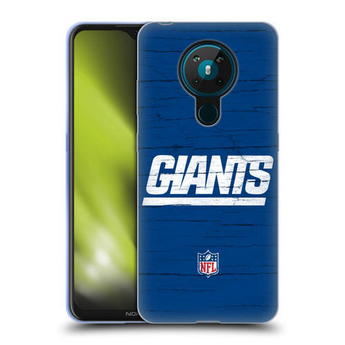 NFL New York Giants Logo Distressed Look Soft Gel Case for Nokia 5.3