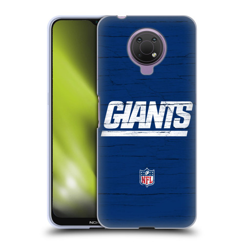 NFL New York Giants Logo Distressed Look Soft Gel Case for Nokia G10