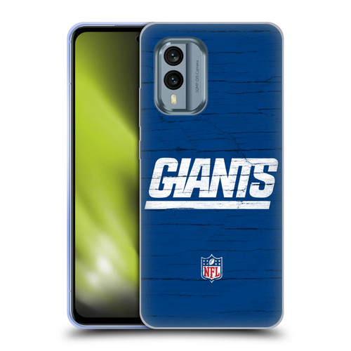 NFL New York Giants Logo Distressed Look Soft Gel Case for Nokia X30